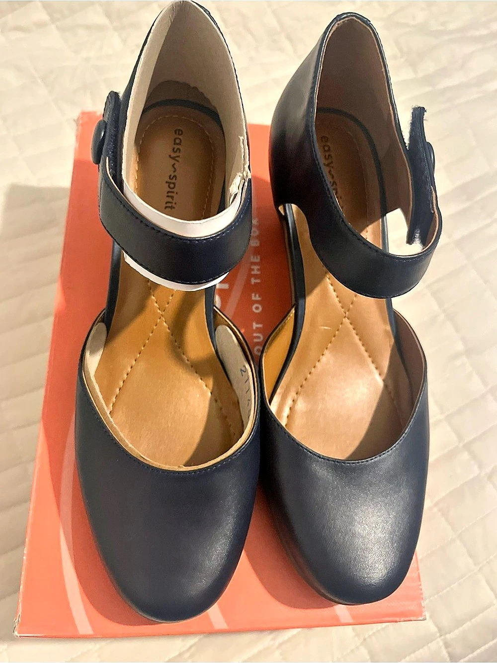Easy Spirit Clarice Mary Jane Pump Blue Heels